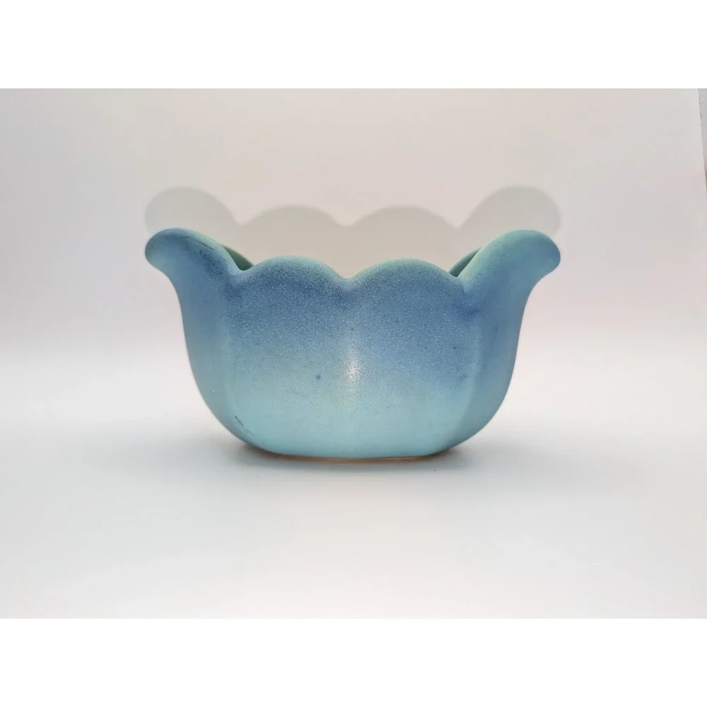 Van Briggle Blue Pottery Tulip Vase Bowl Signed Dated 1928 Colorado Springs 5.5